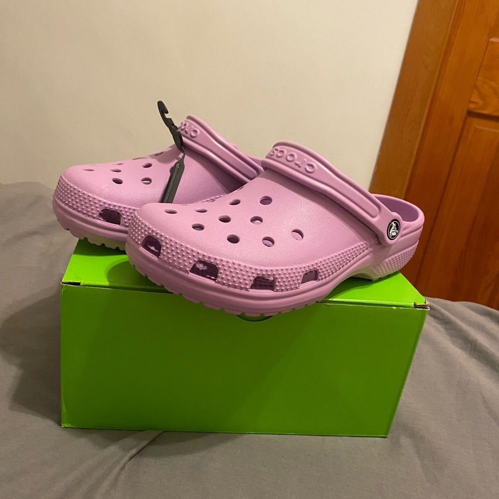 Purple crocs